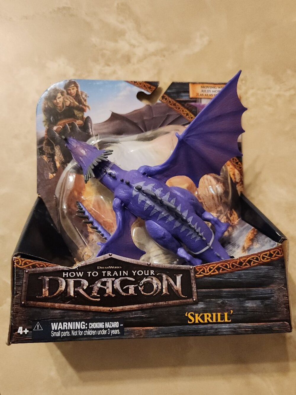 NEW in Box - How to Train Your Dragon “SKRILL” Action Figure Toy w/ Moving Wings